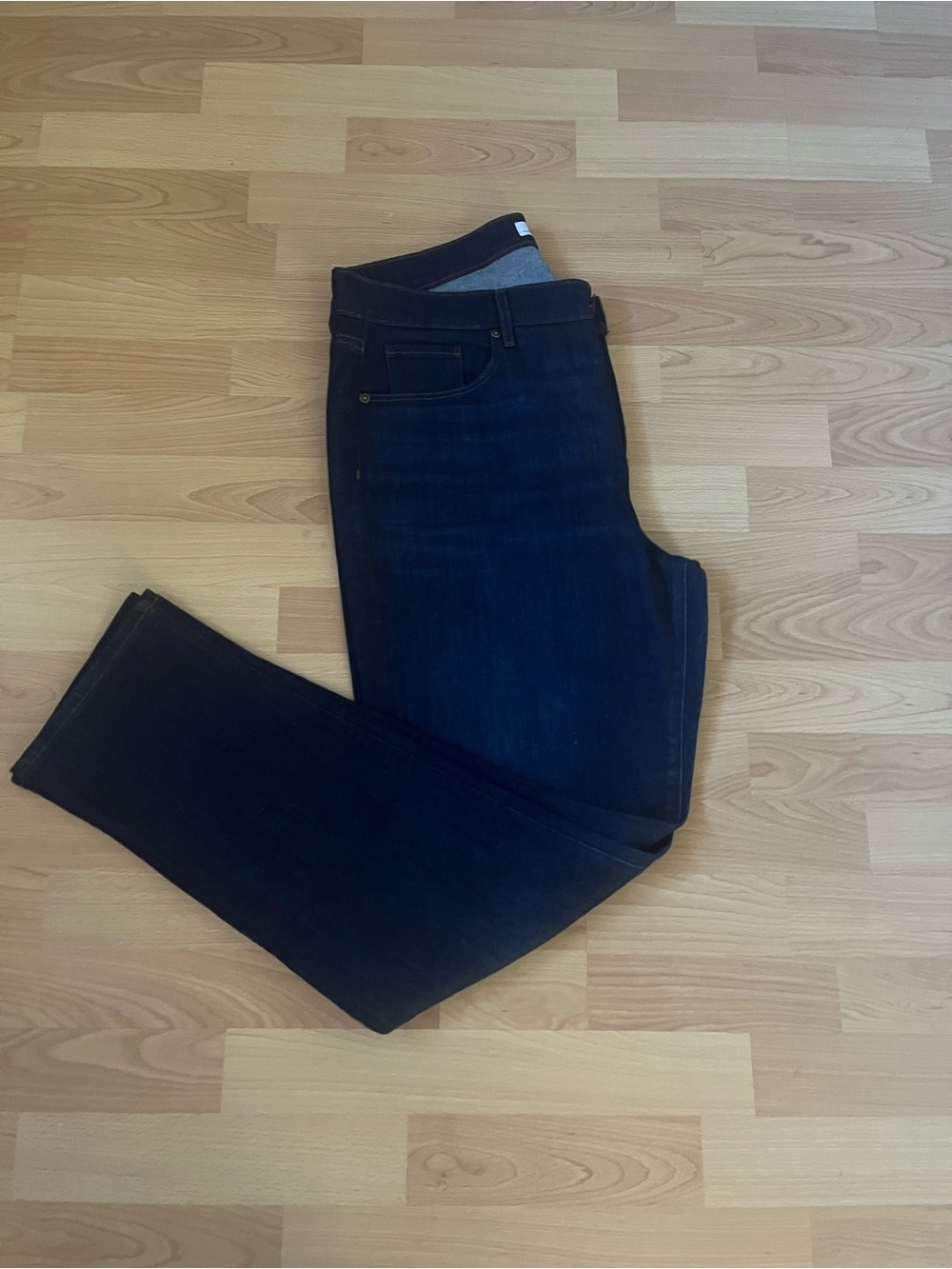 LOFT Straight-Leg Jeans in Dark Indigo